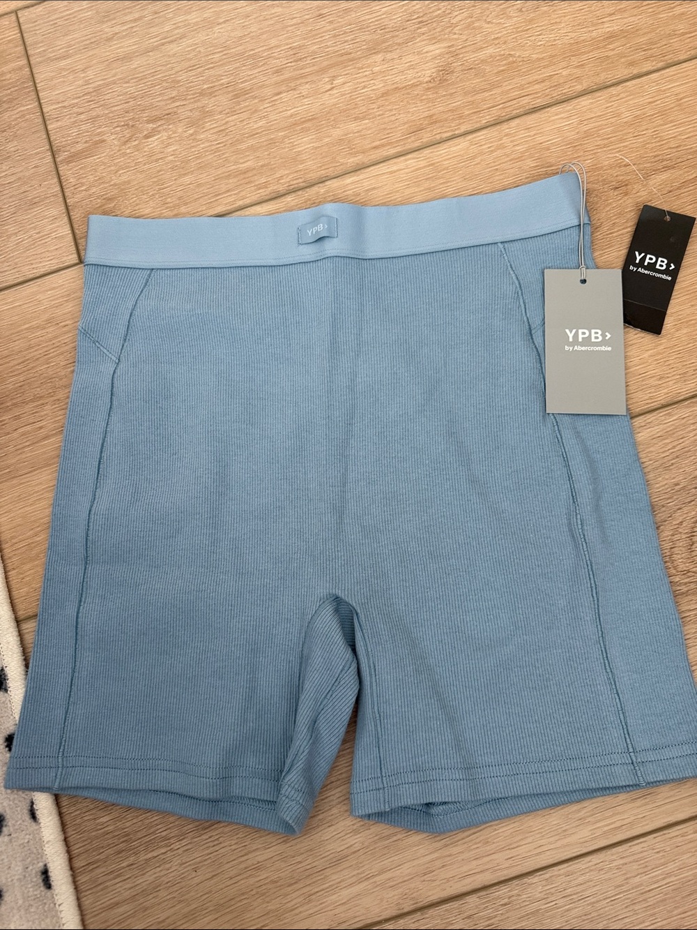 Abercrombie & Fitch Light Blue Ribbed Boxer shorts